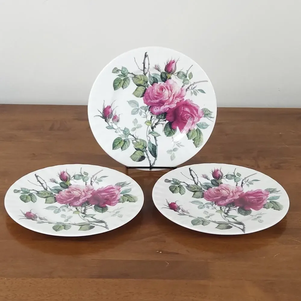 Vtg Roy Kirkham English Rose Salad Plate 8
